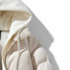 Mens Beige Hooded Puffer - Image 4