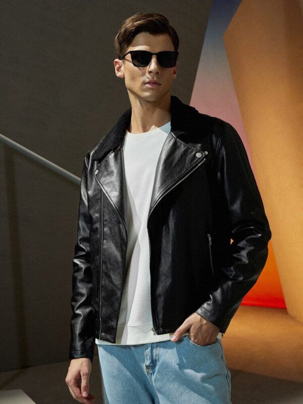 Leather Black Jacket - Image 5